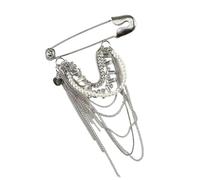 Exquisite Tassels Brooch Pin Vintage Pin Unique Accessory Statement Brooch Alloy Texture Suitable for Fashion Outfits Tassels Ornament