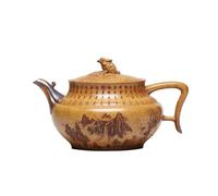 Exquisite Tea Pot Teapot Purple Clay Teapot Wood Fired Phoenix Carving Kung Fu Tea Set for Home Use for Loose Tea