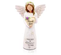 Exquisite Thank You Gift, Elegant Angel Ornaments Figurines For Gratitude Gifting, Delicate Angel Wings Ornaments For Women Teachers Colleagues, 5.12×3.35 Inch Resin Sculpture