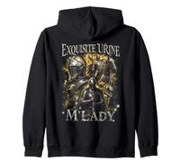 Exquisite Urine M'lady Medieval Knight Funny Zip Hoodie