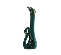 Exquisite Vase Creative Swan Nordic Luxury Gilt Ceramics Flower Arrangement Ornament Home Living Room Dining Table Decor