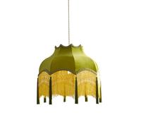 Exquisite Vintage Living Room Hanging Lamp Fabric American Creative Bedroom Pendant Light French Dining Room Bar Lighting Fixture