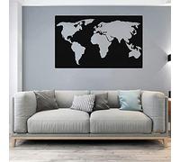 Exquisite Wall Sculpture Art Decor Metal World Map Wall Art Decor 3d World Map Wall Silhouette Metal World Map Wall Decor Home Living Room Decoration Sculpture Black And White Minimalist Style