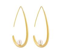 Exquisite Water Droplet Inlaid Pearl Hook Earrings, Elegant And Versatile Daily Accessories, Suitable For Giving To Family And Friends