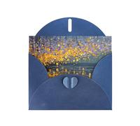 Exquisite Water Reflections Greeting Card With Blue Envelope Suitable For Various Celebratory Occasions Use
