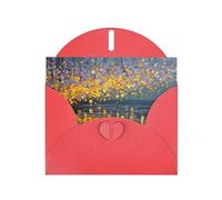 Exquisite Water Reflections Greeting Card With Red Envelope Suitable For Various Celebratory Occasions Use