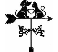 Exquisite Weather Vane Weathervane with Roof Mounted Wind Direction Indicator Garden Metal Measuring Tool Decorations for Outdoor Farm Yard