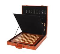 Exquisite Wooden Chess Set, Portable Folding Board with Travel Storage for Beginners & Professional Players(Large)
