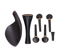 Exquisite Workmanship, Ebony and Boxwood, Violin Accessory Set for Medium and High Quality Violins, Meet Your Different Needs, A Great, Violin Parts with Glossy, Fine Texture,