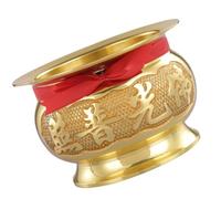 Exquisites Brass Incenses Burners Offering Bowl Traditional Chinese Temple Censers Worship Metal Incenses Stick Holder Spiritual Gift