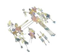 Exquisites Hair Adornment Cultural Costume Hairwear Feminine Charm Hair Clip For Graceful Feminine Charm Soft Color Hair Adornment
