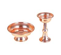 Exquisites Handmade Metal Prayer Bowl Tibetan Buddhist Offering Cup For Spiritual Practices Worship Cup Ritual Vessel