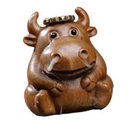 Exquisites Wood Backflow Incenses Burners Handmade Censers Carving Cow Hippo Statue Ornament Incenses Cone Holders Meditations Decoration