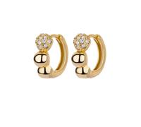 Exquisitos aretes redondos cuadrados pequeños para mujer 2023 Tendencia Color dorado Pendientes de acero Stainelss Joyería de Navidad Regalo aretes Regalos de moda