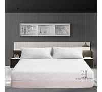 EXQUIZIT HOME® Teddy Fleece Extra Deep Fitted Bed Sheet 30cm - Super Soft Warm and Cosy Teddy Bear Fleece Bed Sheet - Ultra Soft Thermal Winter Bedding (White Double - 135cm x 190cm)