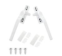 EXQUMAX 2 PCS Window Handle,Key Locking, White Finish,Windows Handle Replacement Kit,Universal UPVC Window Handle Multi Spindle,Easy Installation(White)
