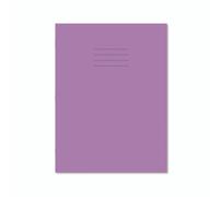 Hamelin Purple A4+ Exercise Books 50 Pack, 80 Page Books, 8mm Ruled with Margin School Notebooks