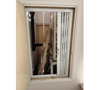 Exra Tall Foldable Burglar Bars for Windows, Telescopic Sliding Gate Folding Balcony Windows, Ground Ventilation Openings Security Window Grill(80x100cm/32x40in)