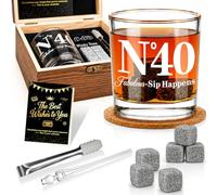 EXREIZST 1986 Whisky Glass Set - 40th Gifts for Men