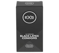 EXS Black - Black Latex Condoms (12 pack)