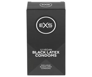 EXS Black - Black Latex Condoms (12 pack)