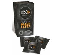 EXS Black Latex Condoms 12 Pack