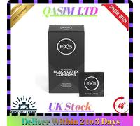 EXS Black Latex Coloured Condoms (12 Pack)