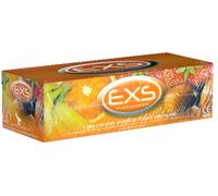 EXS | Mixed Flavoured Condoms | Natural Latex & Silicone Lubricated | Vegan | 12 Pack