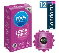 EXS Extra Thick Strong Latex Condoms 12 Pack