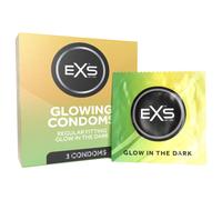 EXS Glow - glow-in-the-dark condoms (3 pcs)