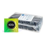 EXS Glow in The Dark Condoms (100 Pack) Regular Fit, Premium Latex with Non-Spermicidal Lube, Straight-Walled with Teat, PETA-Approved Vegan Condom, 3 Year Life - CE Marked NHS Approved Male Condoms