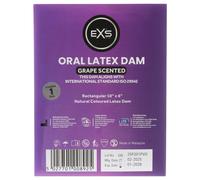 EXS grape-flavoured oral dam - latex dental dam (1 piece)