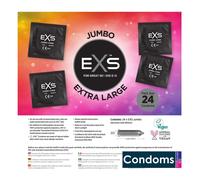 EXS Jumbo Pack - 24 Natural Rubber Latex Lubricated (Silicon) Condoms