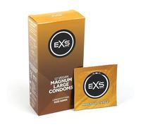 EXS Magnum Large Condoms (100 Pack) Premium Latex Large Condom for Men with Non-Spermicidal Lube, Straight-Walled with Teat, PETA-Approved, Vegan, 3 Year Life - CE Marked NHS Approved Male Condoms