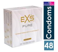 Exs Pure Condoms | Box of 48 | Premium Ultra Thin Latex Sustainable Vegan