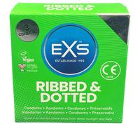 EXS Ribbed, Dotted and Flared - dotted condoms (3 pcs)