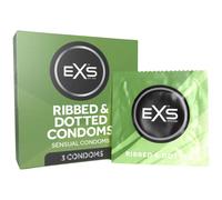 EXS Ribbed &amp, Dotted Condoms 3 Pack