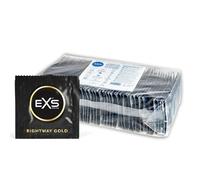 EXS Rightway Dual-Colour Condoms (100 Pack) Regular Fit, Premium Latex, Straight-Walled with Teat, PETA-Approved Vegan Condom, 3 Year Life - CE Marked NHS Approved Male Condoms
