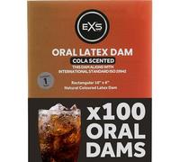 EXS | Scented Oral Dams | Cola | Enhance Your Safety & Pleasure | Dental Dams | Flavoured | 100 Pack