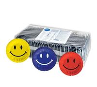 EXS Smiley Face Condoms (100 Pack) Regular Fit, Premium Latex with Non-Spermicidal Lube, Flared-Shape with Teat, PETA-Approved Vegan Condom, 3 Year Life - CE Marked NHS Approved Male Condoms