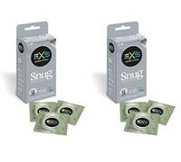 EXS Snug Fit Condoms - Pack of 24 | Tighter Trim Close Fit | Vegan