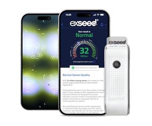 ExSeed Completely-at-Home Male Fertility Test - Sperm Count, Progressive Movement & Volume with Home Sperm Test in 15 Minutes with Accurate Results Using Your Smartphone. 2-Test Kit.