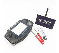 EXSEK Limited Smoky Transparent Black Edition GBA Housing Shell Pack Compatible with Gameboy Advance (Smoky Black)