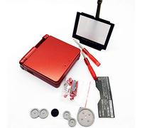 EXSEK Replacement Housing Shell Pack Compatible for Nintendo Gameboy Advance SP (Flame Red)
