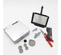 EXSEK Replacement Housing Shell Pack Compatible with Nintendo Gameboy Advance SP (Silver)
