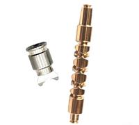 EXSENCEDCSS Copper Fishing Reel Replacement Twists Shaft and Half Month Pins, Brass and Stainless Steel Parts for 20/22 Models, Gold Silver(Half a month)