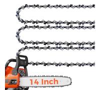 EXSHP 14 Inch Chainsaw Chain 3/8" LP Pitch .043" Gauge 50 Drive Links- 61PMM3 50 Fits STIHL MS170, MS180C, MS193T, MS194T - 36100050050, R50 (3 Packs) (90YNP-6)