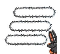 EXSHP 4 Inch Mini Saw Chain 1/4" Mini-pitch .043 Gauge 28 Drive Link for Stihl GTA 26 Pruner Chainsaw Replace 36700000028,71 PM3 28,3670 005 0028 (3 Packs) (40T-6)
