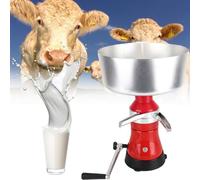 EXSHUING 80l/H Electric Milk Cream Centrifugal Separator Milkshake Separator Machine for Turning R-aw Or Whole Milk Into Cream and Skim Milk, 12l (3.2 Gal) Milk Tank, 0.05% Fat Skim Milk
