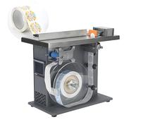 EXSHUING 90 Degree Corner Label Machine, Semi-Automatic Label Applicator With Plc Control & Touch Screen, ±0.5mm/0.02in Precision, 15-30 Pcs/Min, For Box Sealing & Tamper-Evident Packaging(20-50mm)